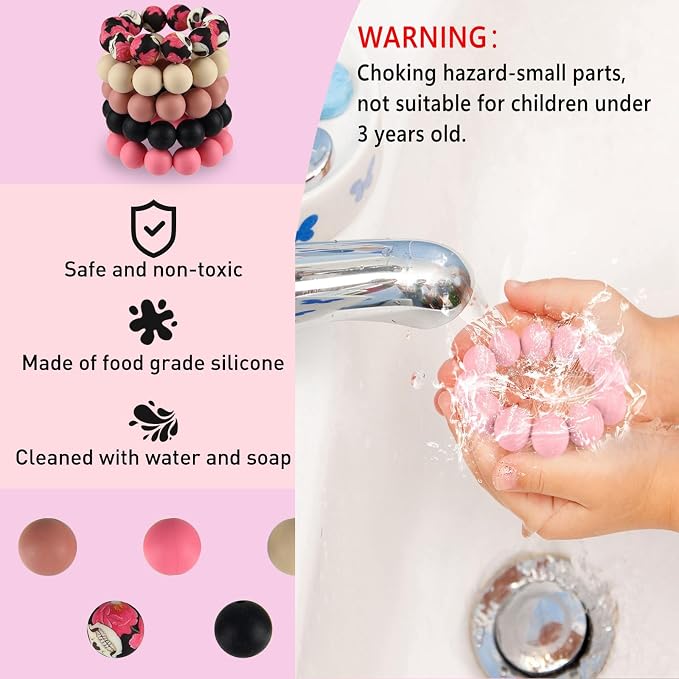 ASTARON 100 Pcs 15mm Silicone Beads - Image 3