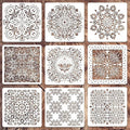 Wall Stencils for Painting Large Pattern, Plastic Reusable Stencils for Home by Felixcraft-DIYDreamscape