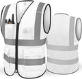 TICONN Reflective Safety Vest High Visibility Class II Mesh Vest for Women & Men Meets ANSI Standards