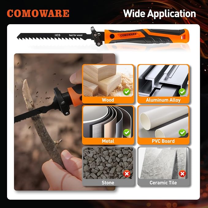 COMOWARE 17Pcs Handsaw & File Set - Image 5
