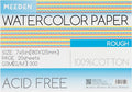 MEEDEN Watercolor Paper Block, 100% Cotton Watercolor Paper Pad of 20 Sheets by MEEDEN