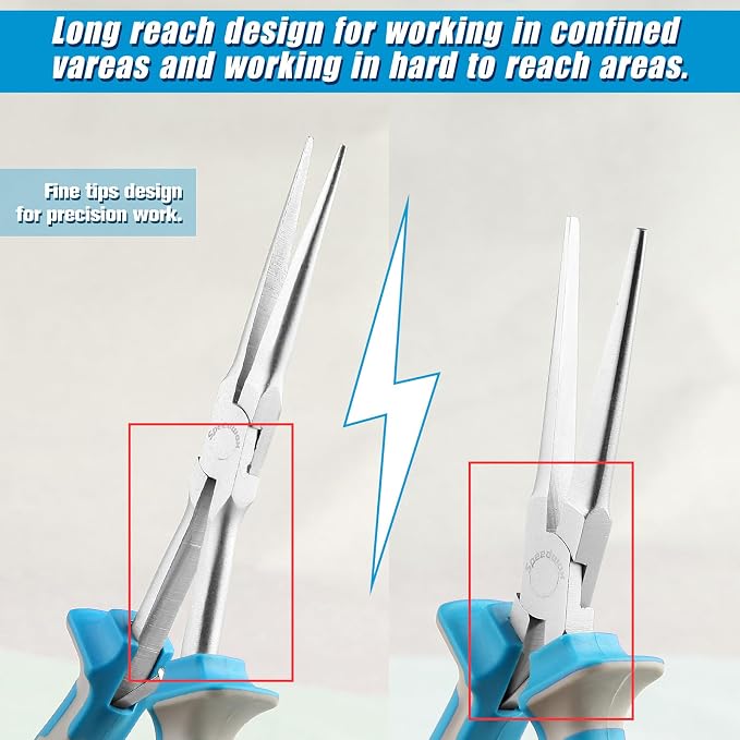 SPEEDWOX Long Reach Needle Nose Pliers - Image 3