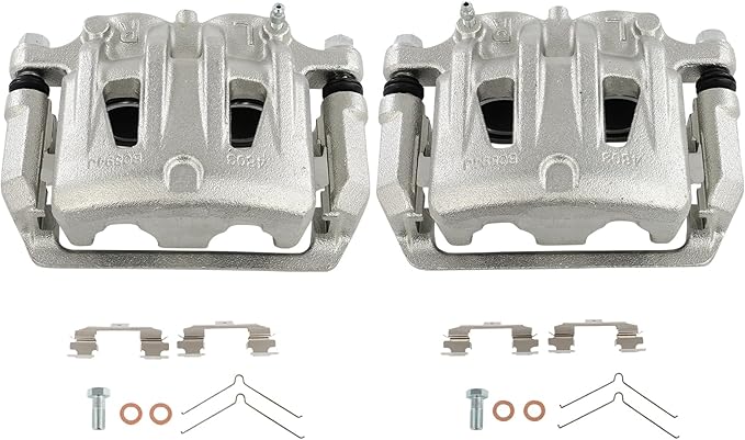 SCITOO Front Brake Calipers With Bracket 19B3106 19B3107 Compatible For Nissan For Quest 2004-2009 2011-2017