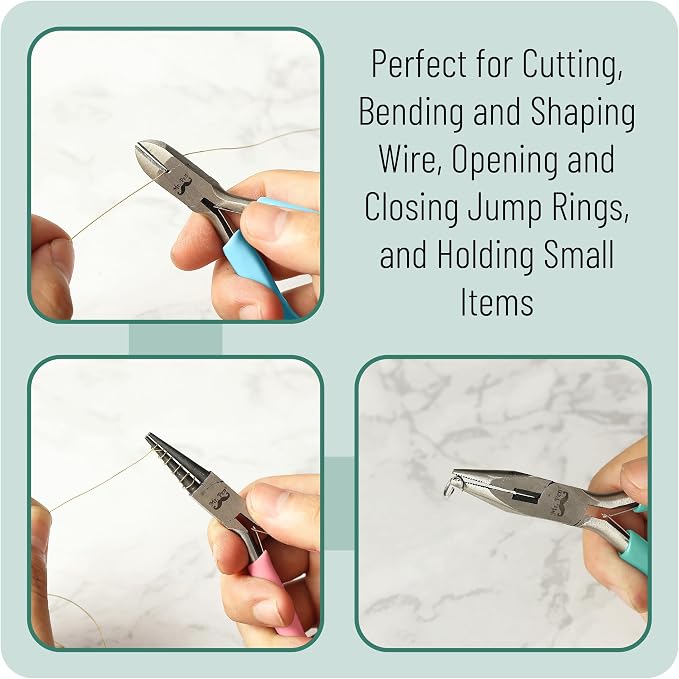 Mr. Pen- Pliers for Jewelry Making, 3 Pack, Chain Nose | Round Nose Pliers Set - Image 5
