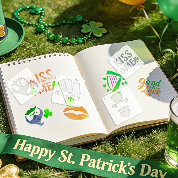 72 Pcs St Patricks Day Stencils - Image 5