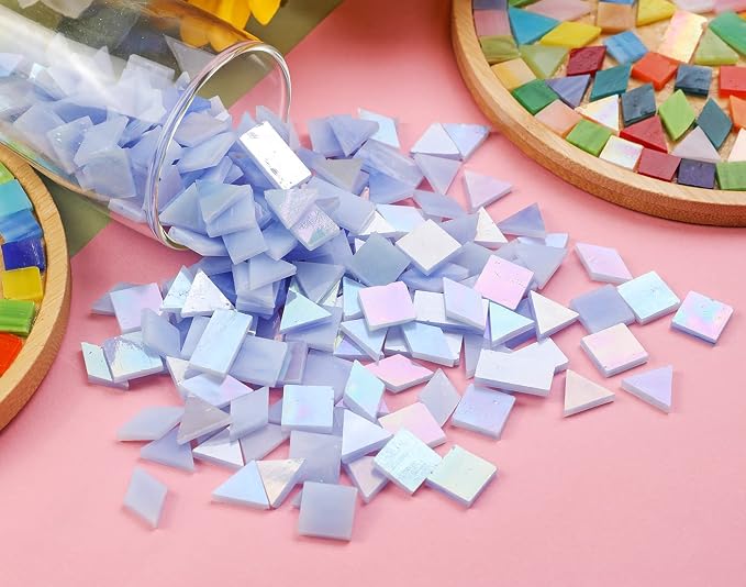 Lanyani Iridescent Stained Glass Mosaic Tiles - Image 5