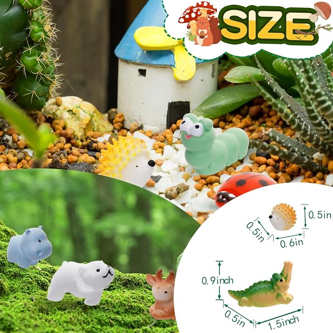 80 Pcs Mini Resin Animals 80 Styles Resin Animals Figurines Bulk - Image 7
