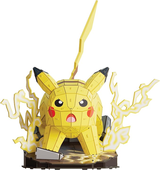 4D Build Pokémon Pikachu 3D Puzzle Model Kit, Desk Décor, Shelf Display - Image 7