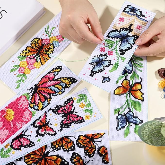 ORIGACH 6 Pcs Cross Stitch Bookmark Kit - Image 3