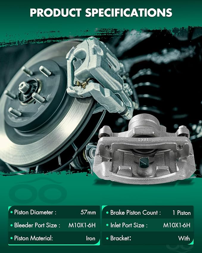 SCITOO 19B1334 Front Right Disc Brake Caliper Assembly w/Bracket For Acura For CL 1997-1999,For Honda For Accord 1990-1997