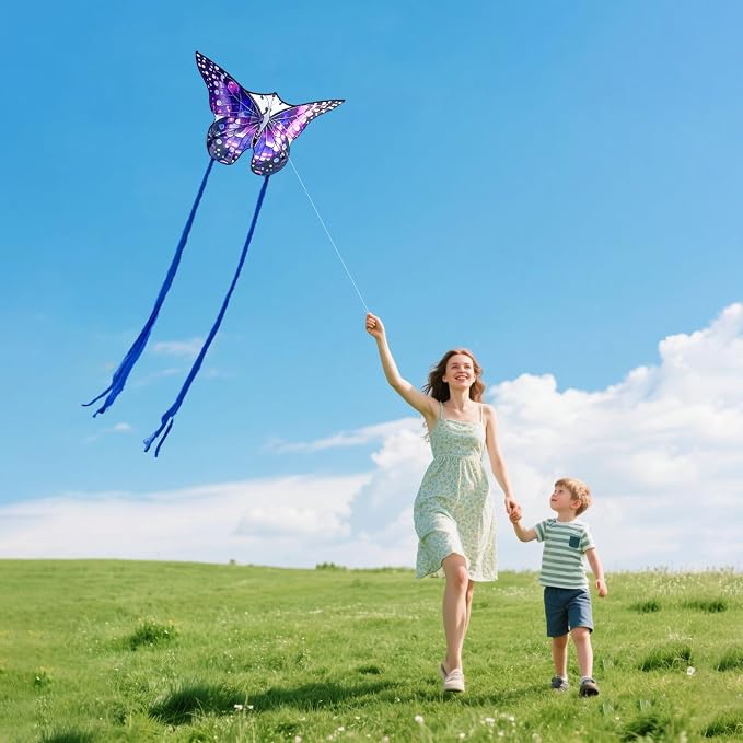 Butterfly Kites for Kids and Adults, 300ft String Handle Included - Image 3