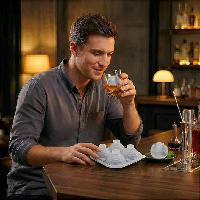 SpaceTime Large Ice Cube Tray, Silicone Ice Cube Trays - Image 6