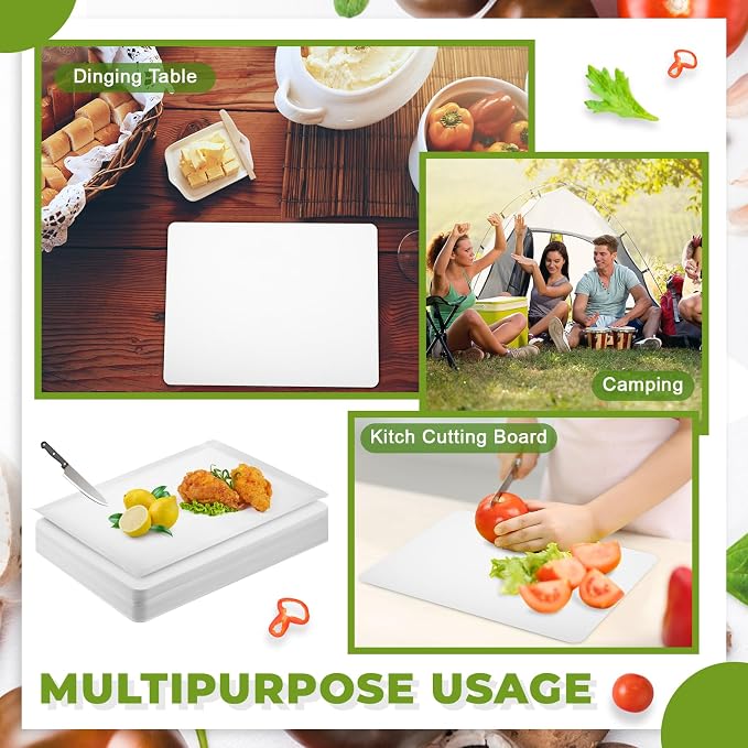 Hushee 120 Count Disposable Cutting Board Sheets 10 x 13 Inch Flexible Plastic - Image 5