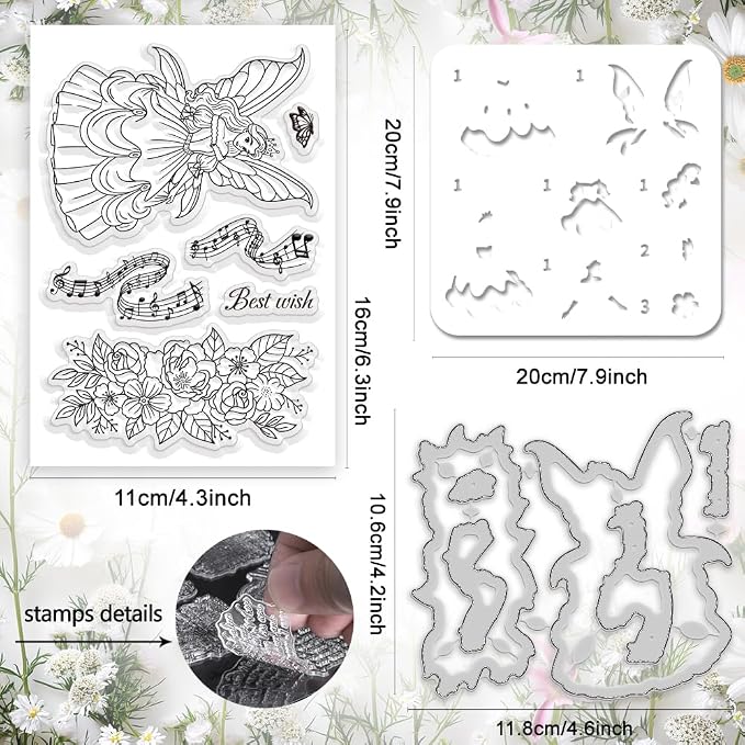 Fairy Dance Clear Stamps and Dies - Image 2