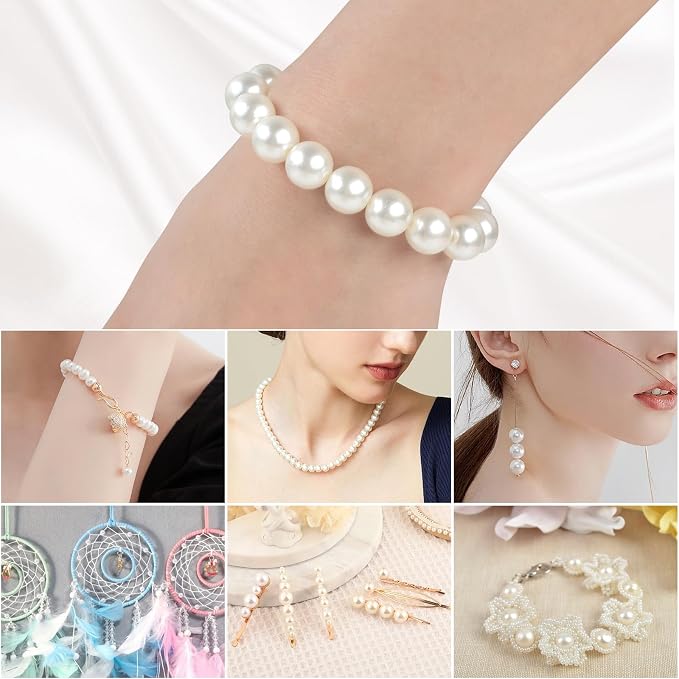 Phinus 600 Pcs 10mm Pearl Beads - Image 6