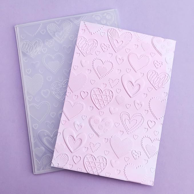 Valentine's Day Hearts 3D Embossing Folder - Image 6