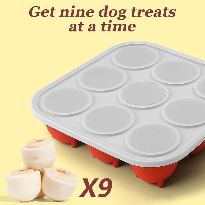 9-Cavity Silicone Frozen Dog Treat Mold - Image 5
