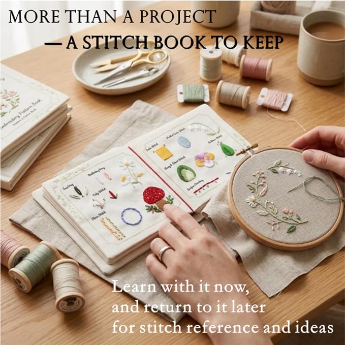 TenDawn Beginner Embroidery Stitch Book - Image 5