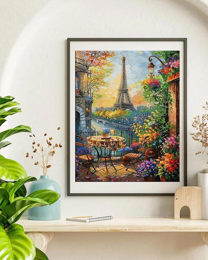 TOCARE Eiffel Tower Paint by Numbers Kit - Image 6