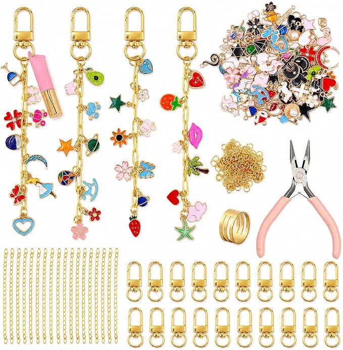 Gaiett 302 Pcs Keychain Making Kit by Gaiett