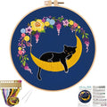Louise Maelys Cat Moon Embroidery Kit by LouiseMaelys