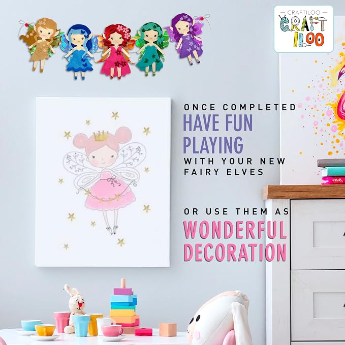 Fairy Elves Sewing Kit for Kids, Fun and Educational Fairytale Craft Set for - Image 7