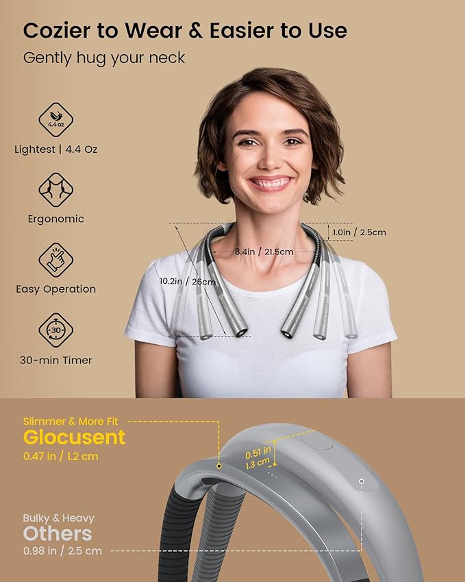 Glocusent Upgraded LED Neck Reading Light, Book Light - Image 2