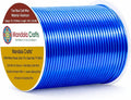 Mandala Crafts 18 Gauge True Blue Anodized Aluminum Craft Wire, 100 FT | Colored by MandalaCrafts