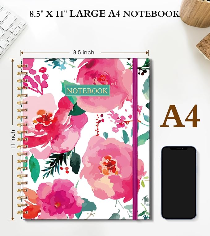 Spiral Notebook Journal 8.5” x 11”, A4 Large Notebooks - Image 2