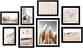 ArtbyHannah Gallery Wall Frame Set, 8 Pack Black Picture Frames, Small | by ArtbyHannah