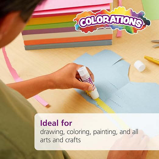 Colorations 9" x 12" Mediumweight Turquoise Construction Paper - Image 4