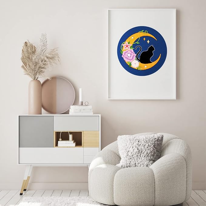 Louise Maelys Cat Moon Embroidery Kit - Image 7