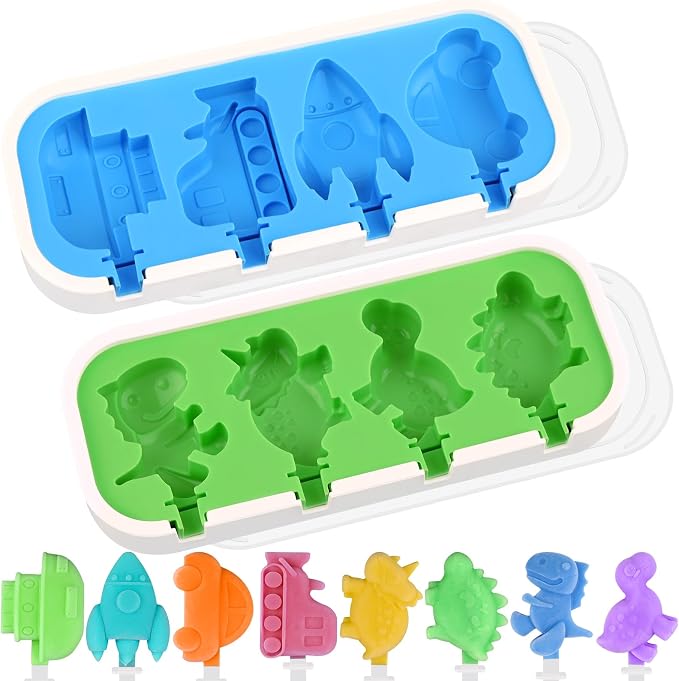Sakolla 2 Pack Silicone Popsicle Molds by Sakolla