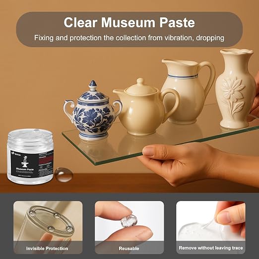 1DFAUL 12 oz Exhibits Fix Gel for Museum, Removable Museum Paste Putty Wax | - Image 2