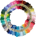 Friendship Bracelet String 50 Skeins Rainbow Color Embroidery Floss Cross by XLSFPY