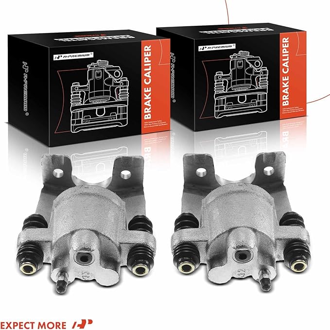 A-Premium Disc Brake Caliper Assembly Without Bracket Compatible with Select Ford and Lincoln Models - For F-150 2004-2011, Lobo 2005-2009, Mark LT 2006-2008 2010-2011 - Rear Driver and Passenger Side