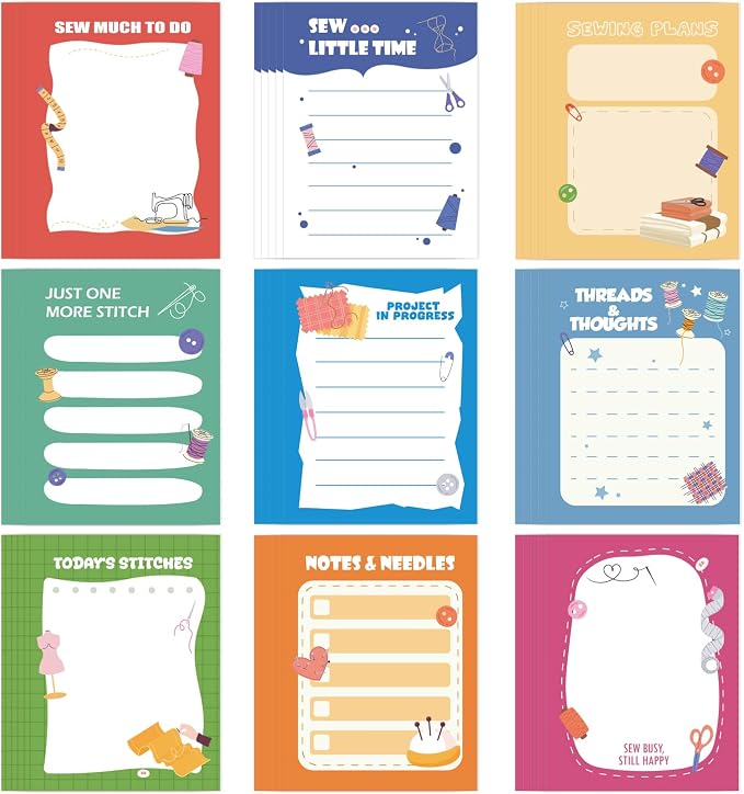 Sewing Sticky Notes Gifts by Lovarywow