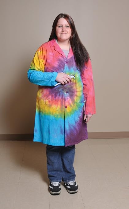 United Scientific LBCTMD Tie Dye Lab Coat - Image 2
