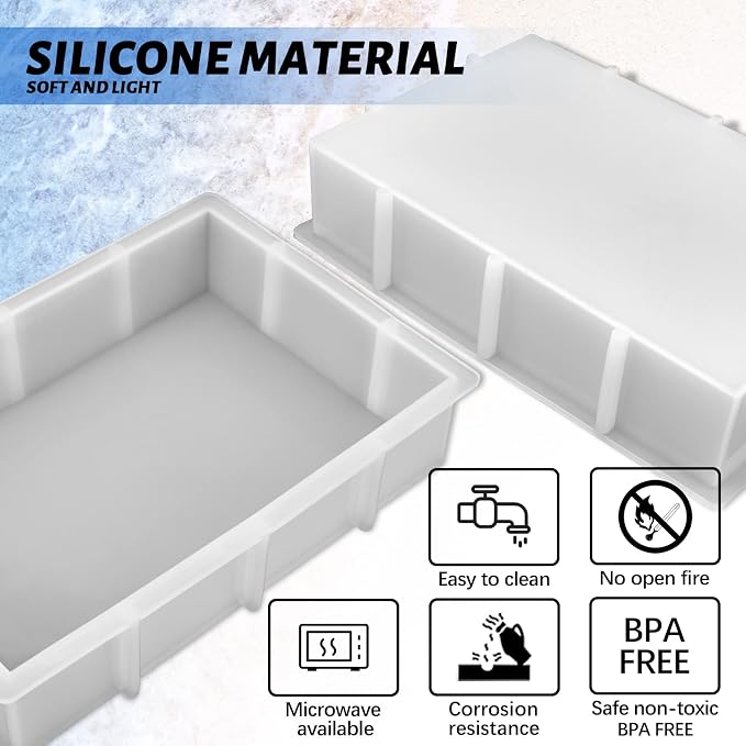 Sakolla 9″ Rectangular Silicone Molds - Image 4