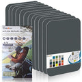 7.9x3.9 inch 12 PCS Nylon Repair Patch Nylon Repair Tape Self Adhesive Fabric Tapes Outdoor Camping Gear Fabric kit for Tent, Umbrella, Down Jackets, Sleeping Bag, Knapsack（Dark Gray）