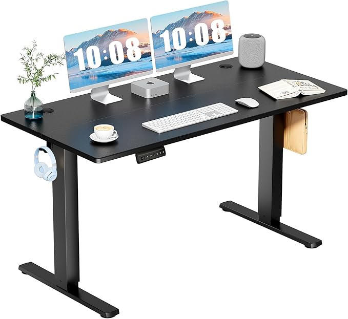DUMOS 55 Inch Electric Standing Desk Height Adjustable, Sit to Stand Computer by DumosLifestyle