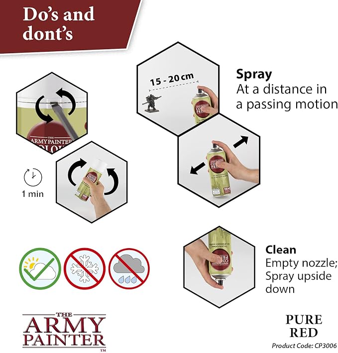 The Army Painter Colour Primer Pure Red, 400 mL Acrylic Spray Primer, Spray - Image 5