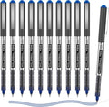 Shuttle Art Rollerball Pens, 10 Pack Blue Liquid Ink Pens, 0.5mm Extra Fine by ShuttleArt