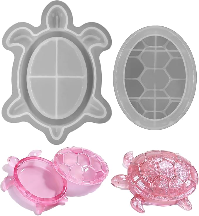 Silicone Turtle Box Resin Mold by Unknown