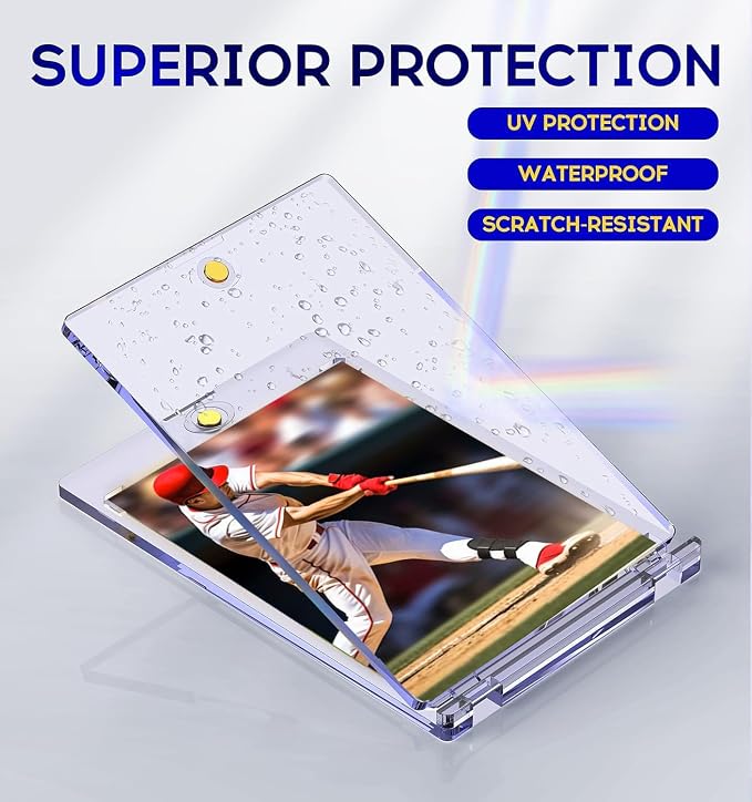 100ct Magnetic Card Holder, 35pt One Touch Card Holder, U-V Protectors Hard - Image 4