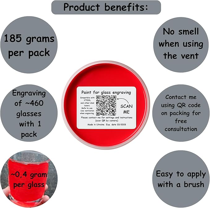 Laser Marking Paint for Glass Etching - Image 2