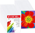 Simetufy 82 Pack 8x10 Inch Bulk Flat Canvas Boards by Simetufy