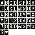 YEAJON 15 Inch Letter Stencils Symbol Numbers Craft Stencils, DIY Art Projects by YEAJON