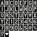 YEAJON 20 Inch Letter Stencils Symbol Numbers Craft Stencils, DIY Art Projects by YEAJON