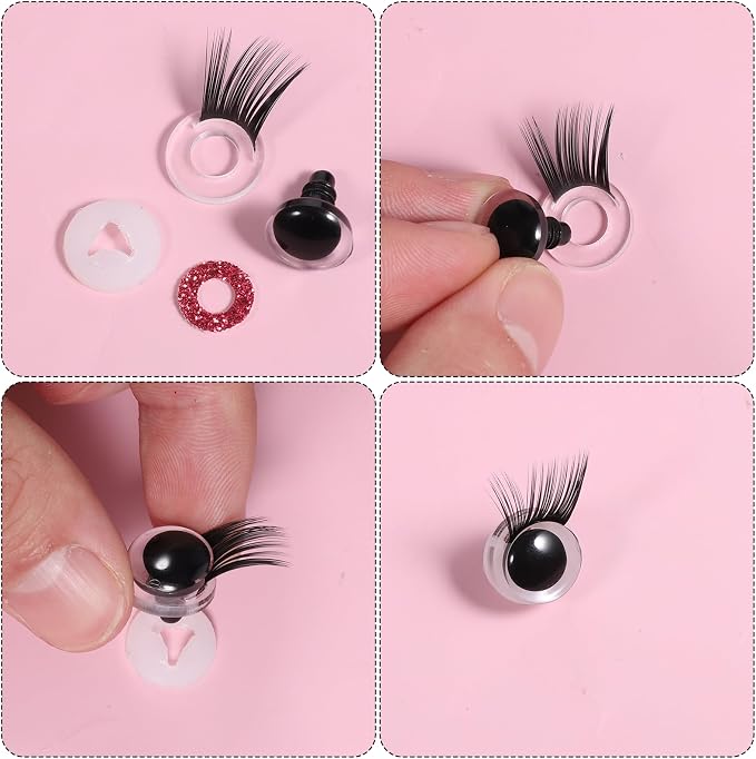 20Pcs Safety Doll Eyelashes, 5 Sizes Eye Lashes - Image 4